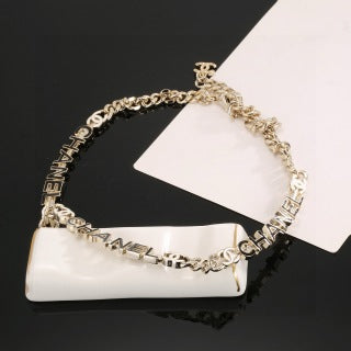 Chanel Elegant Letter Charm Chain Necklace